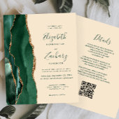 Budget Groene Gouden Agate Champagne QR Code Bruil
