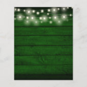 Budget groene roestige slingerlichten huwelijksuit (Achterkant)