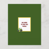 Budget Groene Tractor Trucks Thema Verjaardagsfees (Achterkant)