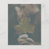 Budget groene Waterverf Ginkgo Weddenschap (Achterkant)