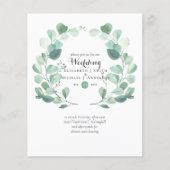 Budget groenvoorziening Eucalyptus Huwelijksuitnod (Voorkant)