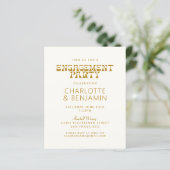 Budget Groovy 70s Botanical Gold Engagement Party (Staand voorkant)