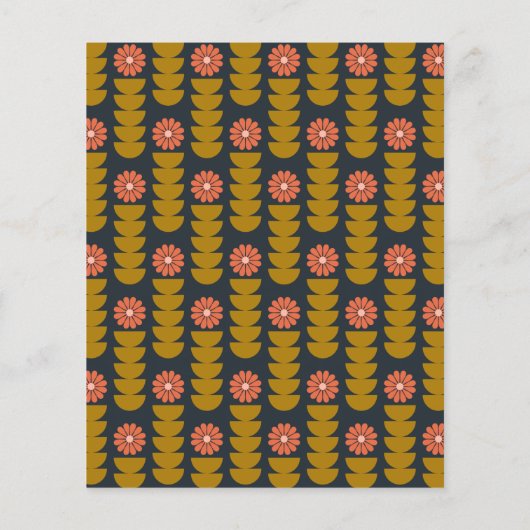 Budget Groovy 70s Botanical Gold Engagement Party (Achterkant)