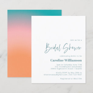 Budget Groovy Gradient Blauwgroen Roze Vrijgezelle