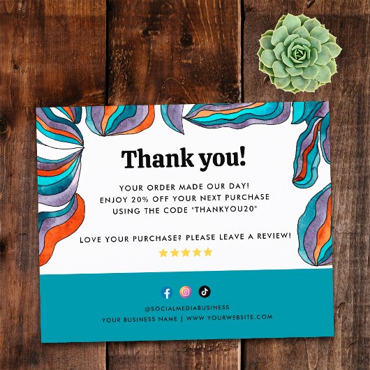 Budget Groovy Hartelijk dank voor uw zakelijke bes