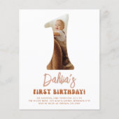 Budget Groovy One Daisy Foto 1e verjaardag (Voorkant)