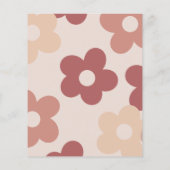 Budget Groovy One Retro Pink Foto 1e verjaardag (Achterkant)