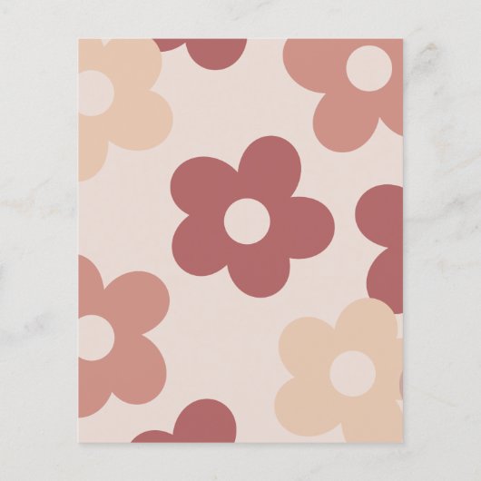 Budget Groovy One Retro Pink Foto 1e verjaardag (Achterkant)