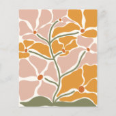 Budget Groovy Retro Hippie Floral Baby shower (Achterkant)