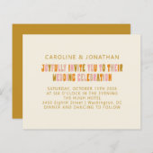 Budget Groovy Sinaasappel Roze Retro Huwelijksuitn (Voorkant / Achterkant)