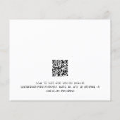 Budget Grote Tekst Zwart Wit Bruiloft Opslagdatum (Achterkant)