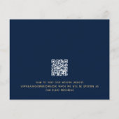 Budget Grote Typografie Goud Navy Bruiloft (Achterkant)