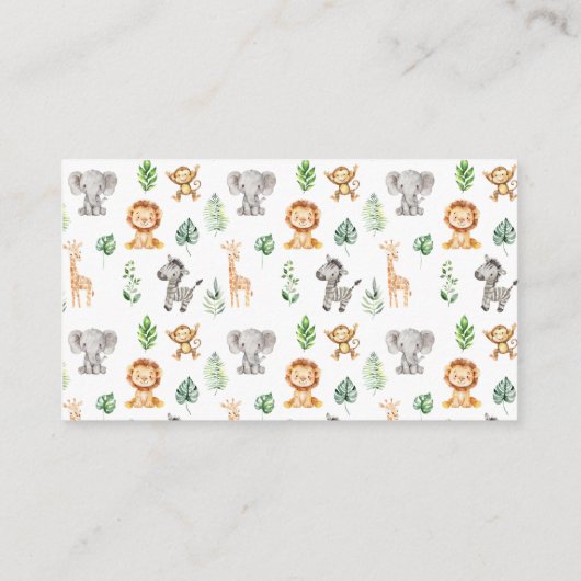 Budget Guess Animal Crackers Safari Douche Kaarten (Achterkant)