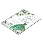 Budget Guest Book van Emerald Green and Gold Princ Notitieboek (Linkerzijde)
