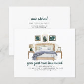 Budget Guest Room Moved Boho Moving Announge (Voorkant / Achterkant)