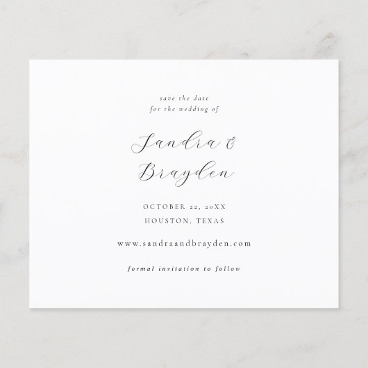 Budget H MOD 2 Eenvoudige foto Opslaan van de datu Flyer (Achterkant)