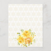 Budget Haldi Indiase bruiloft uitnodiging sjabloon (Achterkant)