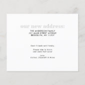 Budget Hallo New Home Address Photo Moving Kaart (Achterkant)