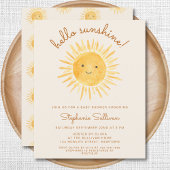 Budget Hallo Sunshine Boho Baby shower Uitnodiging