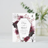 Budget Halloween Alles In Een Bruiloft Uitnodiging (Staand voorkant)