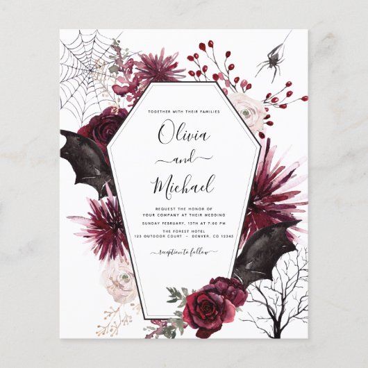 Budget Halloween Autumn Herfst Dark Wedding (Voorkant)