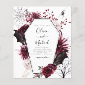 Budget Halloween Autumn Herfst Dark Wedding Flyer (Voorkant)