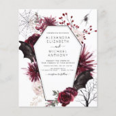 Budget Halloween Autumn Herfst Dark Wedding Flyer (Voorkant)