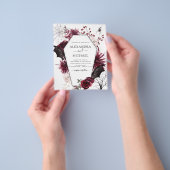 Budget Halloween Autumn Herfst Dark Wedding Flyer (Hand)