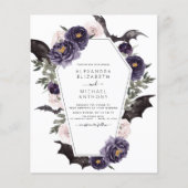 Budget Halloween Autumn Herfst Dark Wedding Flyer (Voorkant)