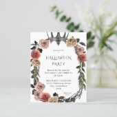 Budget Halloween Crown Pink Black Floral Party Whi (Staand voorkant)