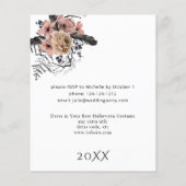 Budget Halloween Crown Pink Black Floral Party Whi (Achterkant)