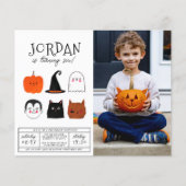 Budget Halloween Friends Modern Boy Birthday Foto (Voorkant)