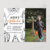 Budget Halloween Ghost Spooktacular Birthday Foto (Voorkant)