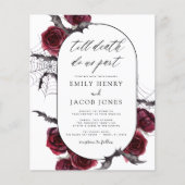 Budget Halloween Gothic Zwart Bourgogne Bruiloft (Voorkant)