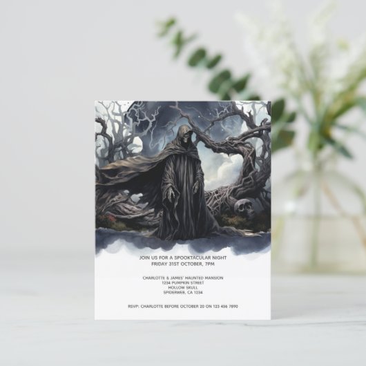 BUDGET Halloween Grim Reaper (Staand voorkant)