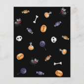 Budget Halloween Kostuum Verjaardagsfeest Uitnodig Flyer (Achterkant)