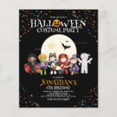 Budget Halloween Kostuum Verjaardagsfeest Uitnodig Flyer (Voorkant)