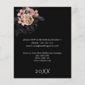 Budget Halloween Kroon Roze Zwart Bloem Feest (Achterkant)