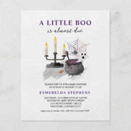 Budget Halloween Little Boo Baby shower Invitation Flyer