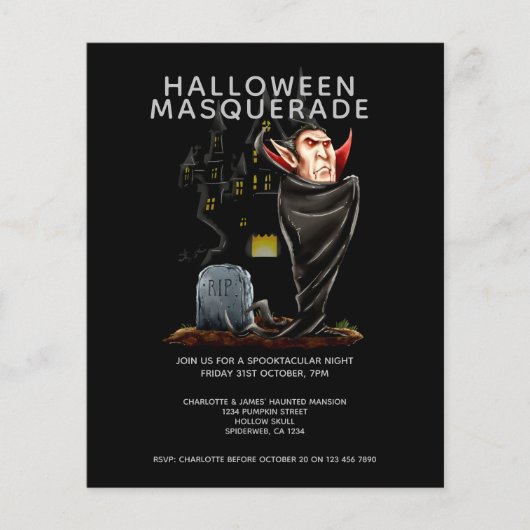 BUDGET Halloween Masquerade Graaf Dracula Graf (Voorkant)