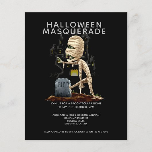 BUDGET Halloween Masquerade Mummy Grave (Voorkant)