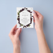 Budget Halloween Paars Floral Wedding Flyer - SM (Hand)