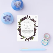 Budget Halloween Paars Floral Wedding Flyer - SM (Enkel)