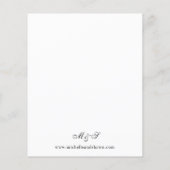 Budget Halloween Paarse Bloemige Bruiloft Flyer (Achterkant)