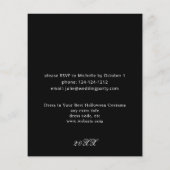 Budget Halloween Paarse Floral & Skull Party (Achterkant)