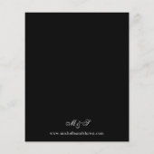 Budget Halloween Paarse Floral & Skull Wedding (Achterkant)