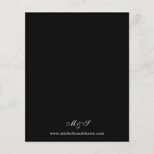 Budget Halloween Paarse Floral & Skull Wedding Flyer (Achterkant)