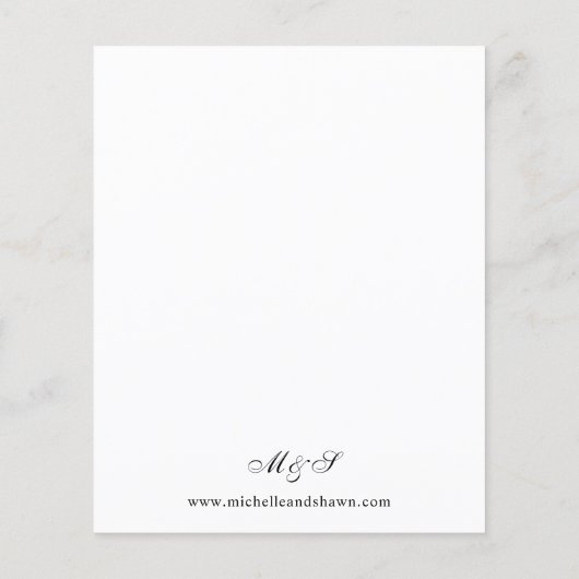 Budget Halloween Paarse Floral & Skull Wedding W Flyer (Achterkant)