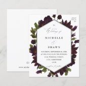 Budget Halloween Paarse Floral Wedding (Voorkant / Achterkant)