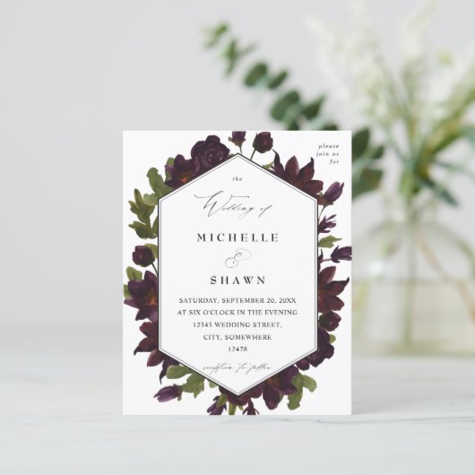 Budget Halloween Paarse Floral Wedding (Staand voorkant)